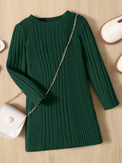 Baby Ribbed Knit Tee Dress SD