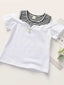 Toddler Girls Pearl and Strip Decor Top SD