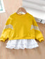 Toddler Girls Frilled Hem Sweatshirt SD