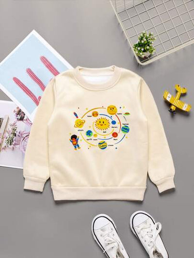 Toddler Boys Planet Graphic Sweatshirt SD