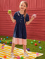 Toddler Girls Button Front Collared Dress SD
