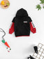 Toddler Boys Letter Print Hooded Sweatshirt SD