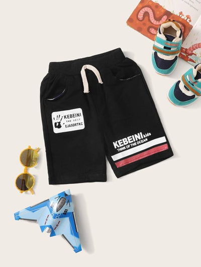 Baby Boy Letter Graphic Shorts SD