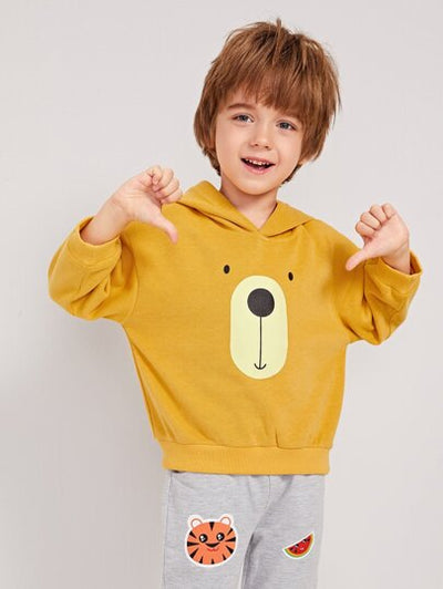 Baby Boys Bear Graphic Hoodie SD