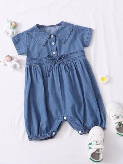 Baby Girl Denim Romper SD
