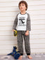 Baby Boys Dinosaur Print Shirt with PJs SD