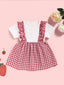Baby Girl Plaid Print Dress SD