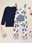 Toddler Boys Solid Full-Sleeve Shirt with Dungaree SD