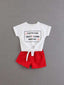 Toddler Girls Self Tie Top with Shorts SD