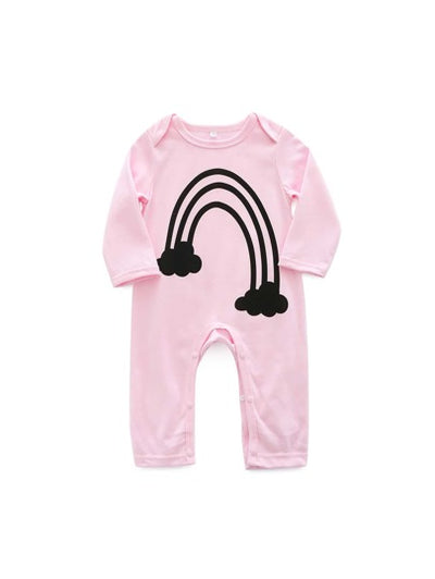 Baby Girl Cloud Graphic Romper SD