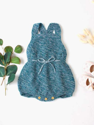 Baby Knitted Marled Romper SD