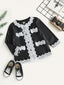 Toddler Girls Lace Detail Silk Jacket SD
