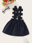 Toddler Girls Criss-Cross Bow Decor Skirt SD