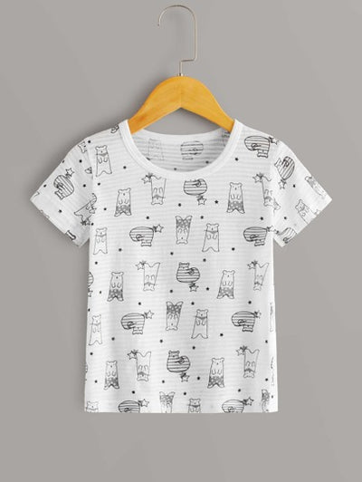Toddler Boys Bear Print Tee SD