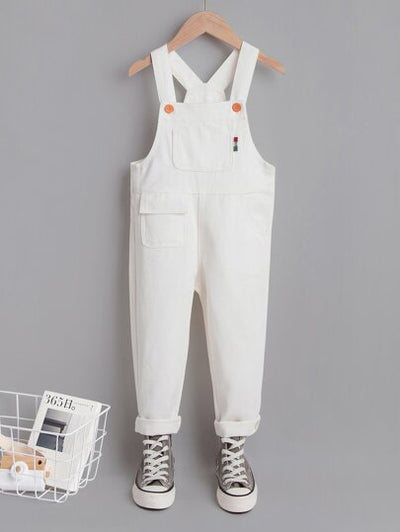 Toddler Girls Button Front Dungaree SD