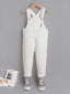 Toddler Girls Button Front Dungaree SD
