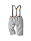 Baby Boy Solid Pants with Suspenders SD