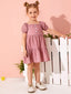 Toddler Girls Puff Sleeves Layered Dress SD