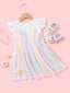Toddler Girl Mesh Hem Dress SD