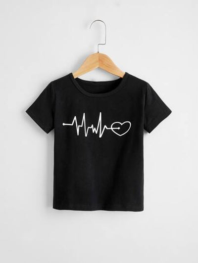 Toddler Boys Heartbeat Graphic Tee SD
