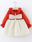Baby Girl Frilled Neck & Cuff Tweed Dress SD