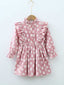Toddler Girls Frilled Neckline Floral Print Dress SD