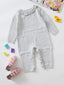 Baby Girl Frilled Neckline Knitted Romper SD