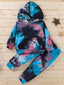 Toddler Boys Marbled Hooded Top with Pants SD