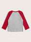 Toddler Boys Contrast Raglan Sleeve Dinosaur Print Tee SD