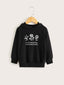Baby Girl Minimalist Floral Phrase Hoodie SD