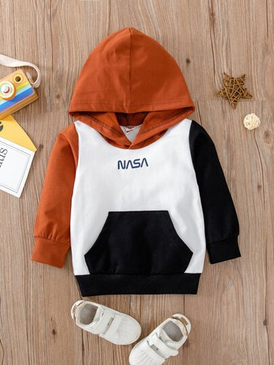 Baby Boy Colorblock Front Pocket Hoodie SD