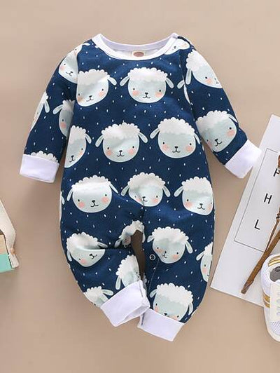 Baby Boys Sheep Print Bodysuit SD
