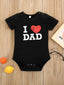 Baby Girl Heart And Slogan Graphic Tee Bodysuit SD