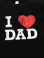 Baby Girl Heart And Slogan Graphic Tee Bodysuit SD