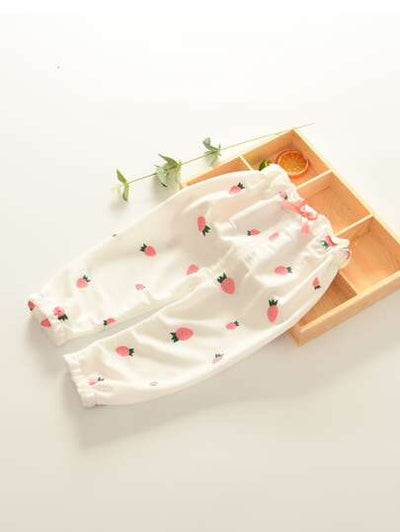 Baby Girl Strawberry Print Pants SD