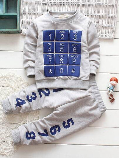 Baby Boys Graphic Sweatshirt & Pants SD