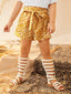 Toddler Girls Printed Belted Shorts SD