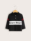 Toddler Boys Strip and Letter Graphic Shirt SD