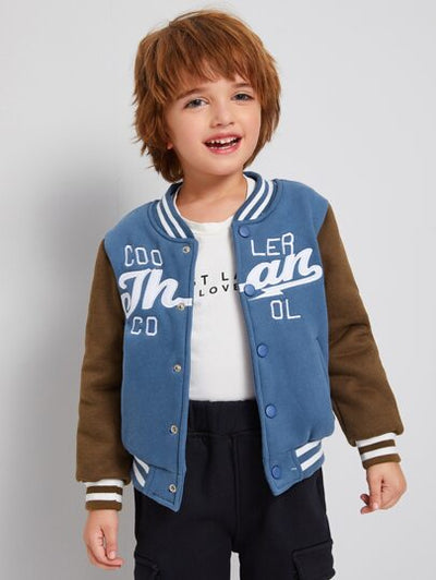Toddler Boys Colorblock Fleeced Jacket SD