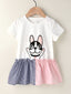Toddler Girls Graphic Patch Frilled Dress SD