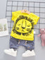 Toddler Boys Graphic Tee & Printed Shorts SD