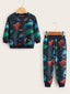 Baby Boy Dino Print Shirt & PJs SD