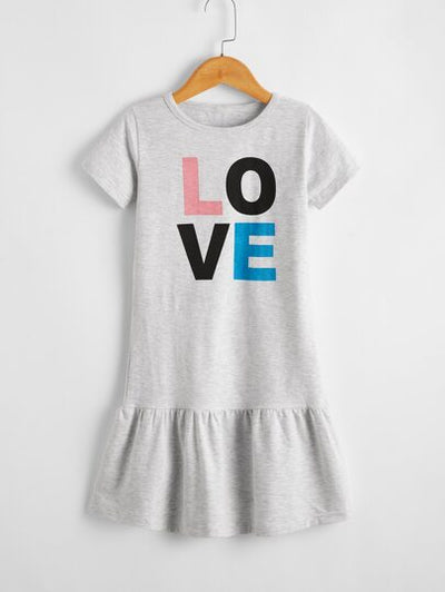 Toddler Girls Love Graphic Dress SD