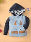 Toddler Boys Cow Decor Hooded Jacket SD
