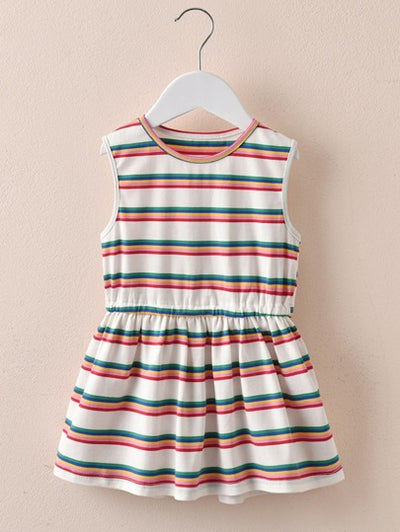 Baby Girl Striped Color Dress SD