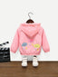 Baby Girl Cloud Detailed Hooded Jacket SD