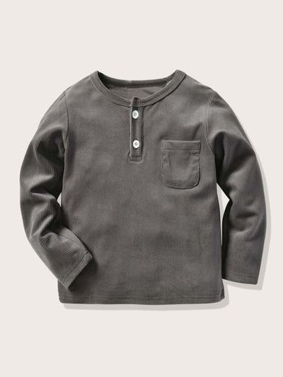 Baby Boy Ribbed Pocket Shirt SD