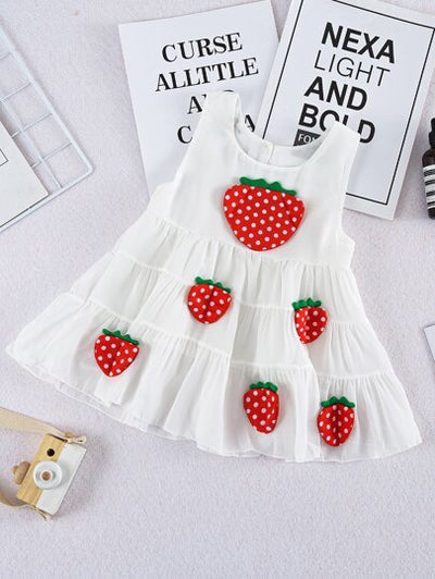 Baby Girl Strawberry Decor Dress SD
