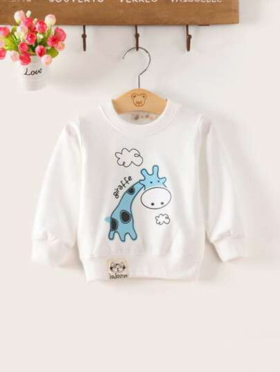 Baby Girl Giraffe Graphic Sweatshirt SD
