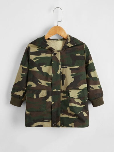 Baby Boy Front Pocket Camo Jacket SD